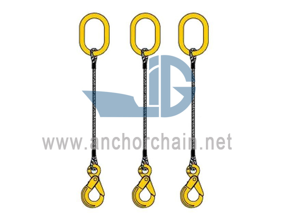 Slingle Leg Spliced ​​Wire Rope Sling बिक्रीको लागि