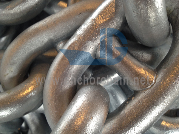 U3 76mm हट डिप जस्ती एंकर चेन